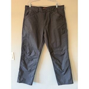 Ridgecut Pants Mens 40X32 Gray Rip‎ Stop Straight Double Knee Tough Workwear